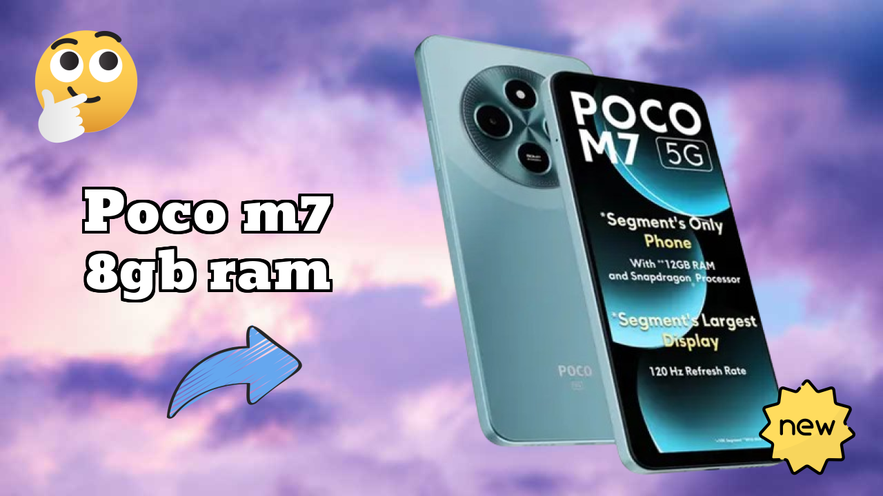 POCO M7 8GB RAM Performance: 8 GB RAM Multitasking